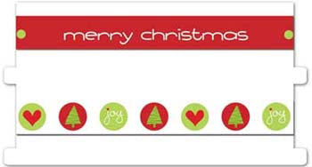 Be Merry Ribbon Card By Creative Imaginations image 0
