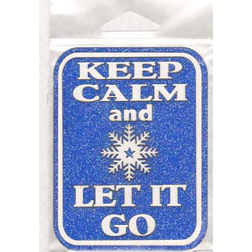 Disney Frozen/Keep Calm, Let it Go Layered Glitter Tag / Doo Dilly Designs image 0