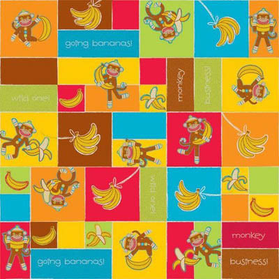 Bananas Glitter 12x12 Paper - Creative Imaginations image 0