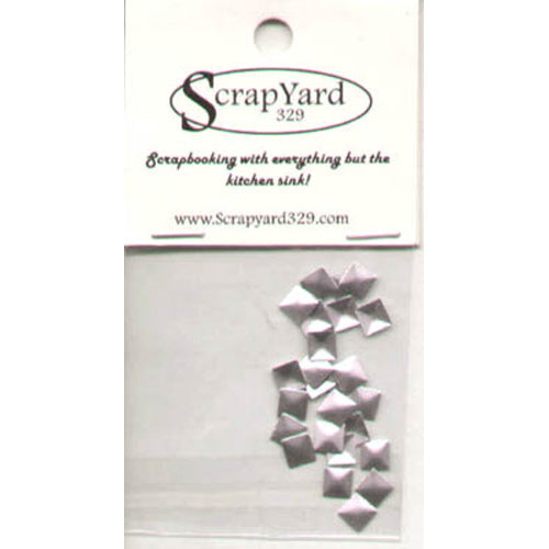 Small Silver Square Metal Embellishments - Scrap Yard 329 image 0