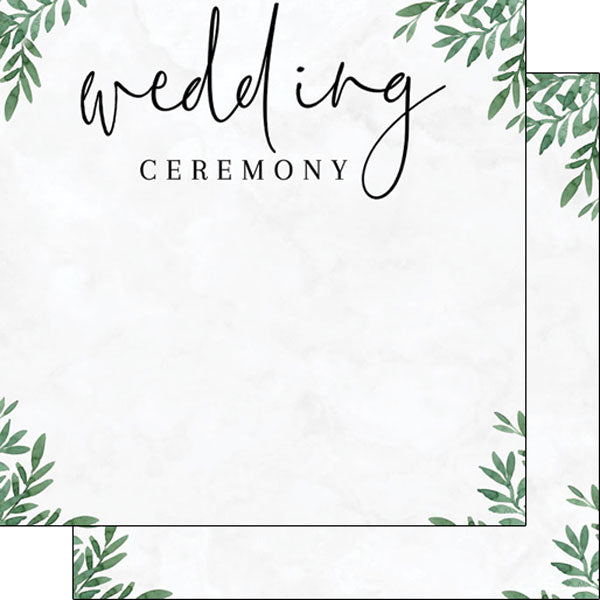 Wedding Ceremony Paper - Scrapbook Customs image 0