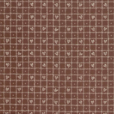Brown Quilted Hearts 12x12 Paper image 0