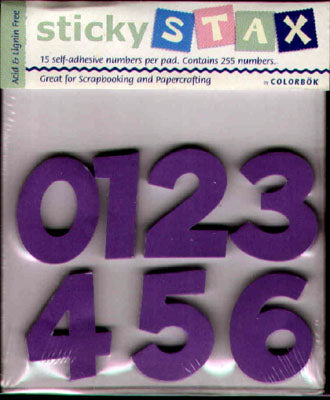Sticky Stax Numberstax Purple - Colorbok image 0
