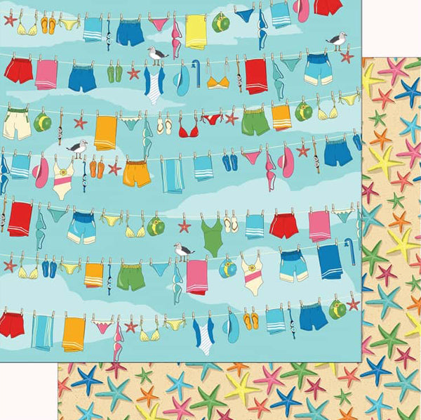 Summer Splash Beach Day Paper - Carta Bella image 0
