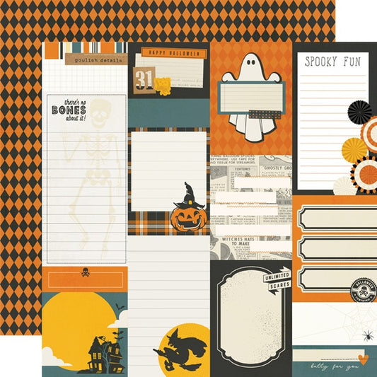 Vintage Scary Journal Elements Paper/Simple Stories image 0