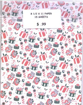 Christmas Grab Bag 8 1/2 x 11 Assortment Pack -15 Sheets image 0