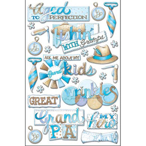 Groovy Grandpa Epoxy Stickers By Creative Imaginations image 0