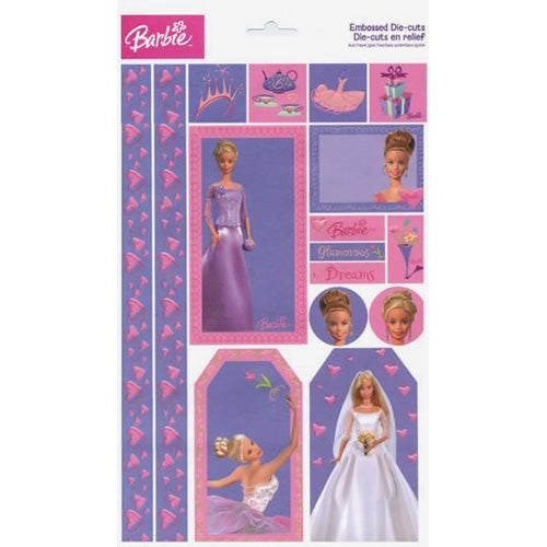 Barbie Fantasy Embossed Die-Cuts, SandyLion image 0