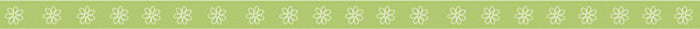 Daisy Green Ribbon - Carolees Creations/Adornit image 0