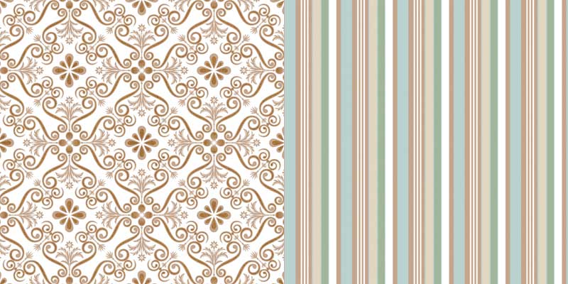 Damask Snow Tiles Double-sided Specialty Paper, Sophisticated Frost Collection - GCD Studios image 0