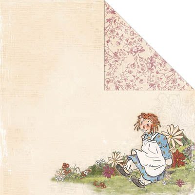Raggedy Girl Double-Sided Paper/The Ragamuffin Collection - Creative Imaginations image 0