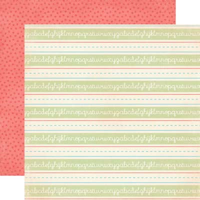 Handwriting Double-Sided Cardstock Paper/Alphabet Junction Collection - Carta Bella image 0