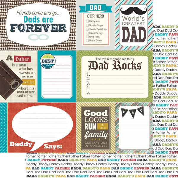 Daddy Journal Paper - Scrapbook Customs image 0