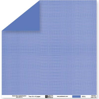 Splash Solid/Gingham Paper - Pebbles Inc. image 0