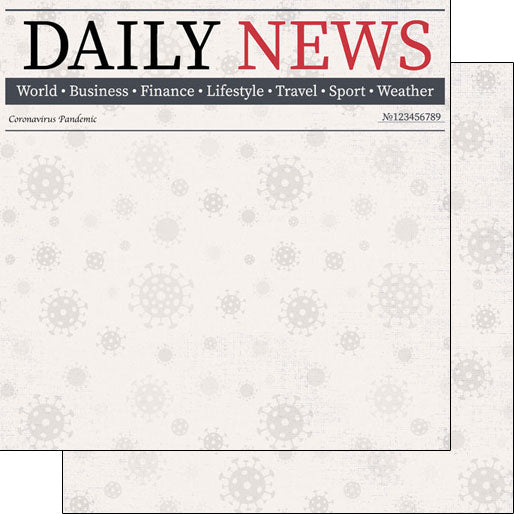 Covid-19 Daily News Paper - Scrapbook Customs image 0