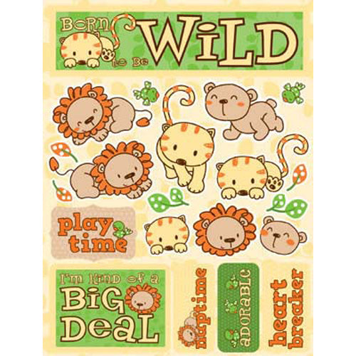 Born to Be Wild 3-D Stickers - Reminisce image 0