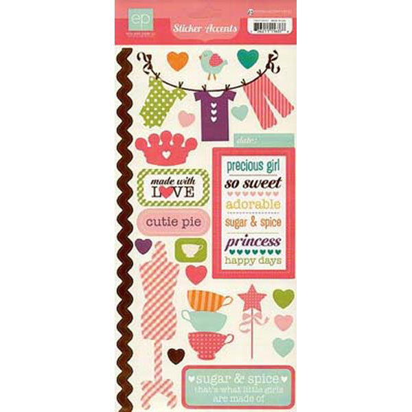 Little Girl Cardstock Stickers - Echo Park image 0