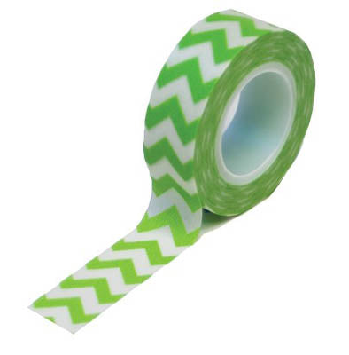 Green Chevron Trendy/Washi Tape -  Queen & Co image 0