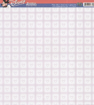 Lilac Blocked Mickey Heads Paper - Paper Garden image 0