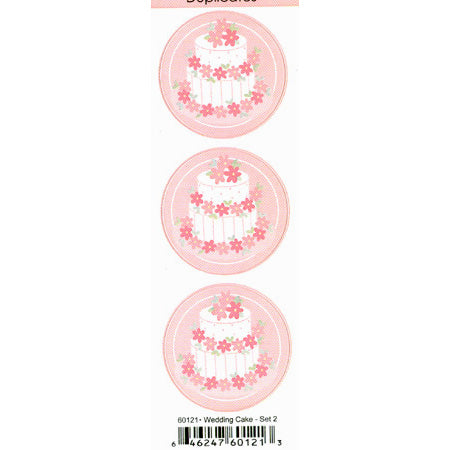 Duplicates Wedding Cake (Set 2) Sticker - Pebbles Inc. image 0