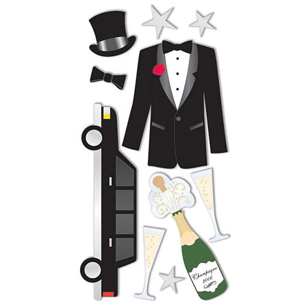 Formal Boy 3-D Essentials Sticker, SandyLion image 0