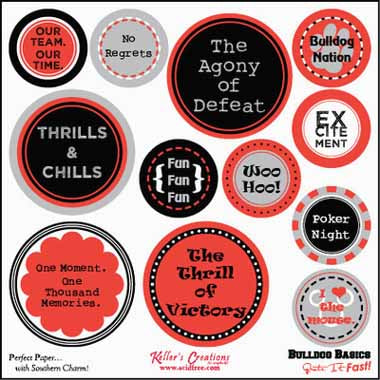 Bull Dog Quote it Fast 6x6 Card / Keller Creations image 0