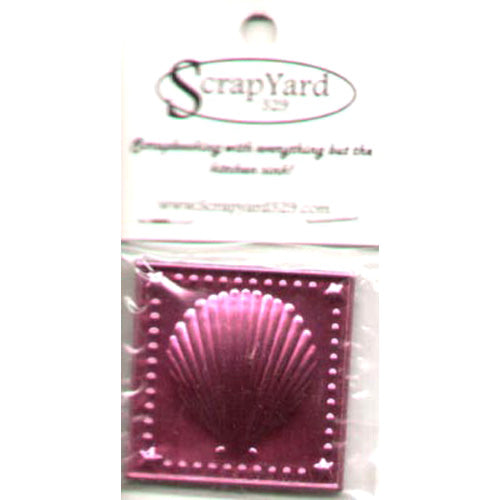 Fushia Seashells Embossed Tins (4 Pack) / Scrap Yard 329 image 0