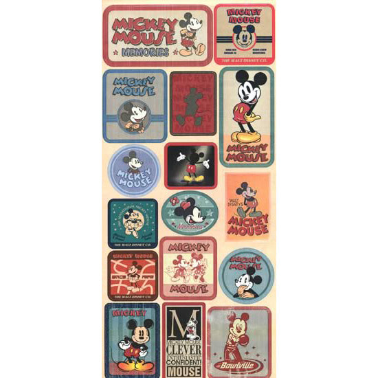 Mickey Poster Vintage Sticker, SandyLion image 0