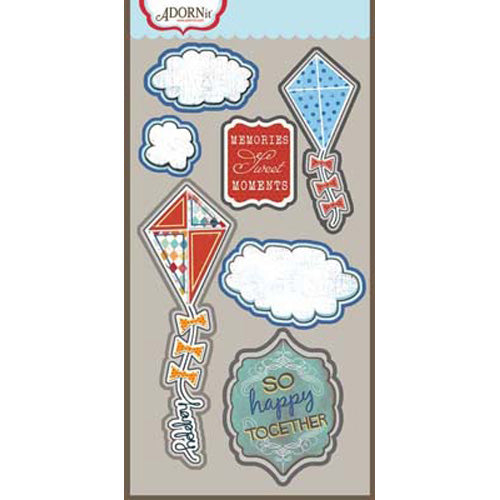 Happy Kites Laser Die Cut Sheet - Carolees Creation/Adornit image 0