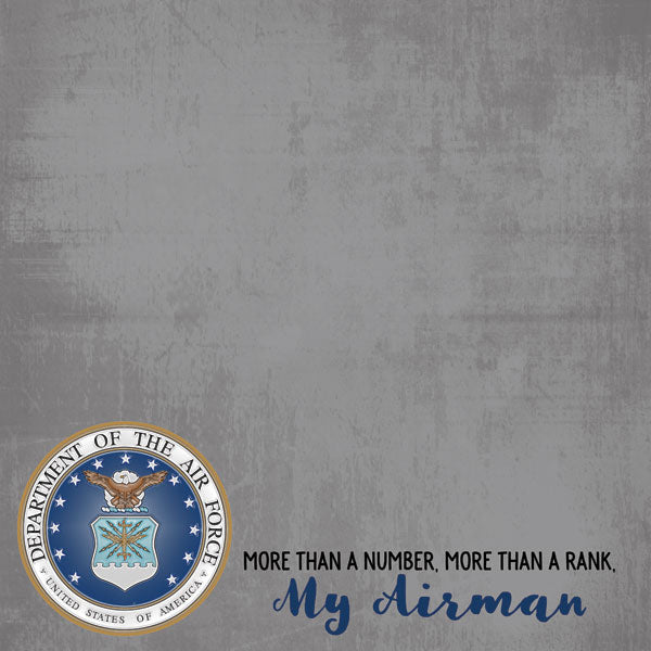My Airman/Air Force Paper - Scrapbook Customs image 0
