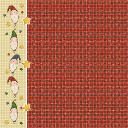 Santa Plaid Paper - Hot Off the Press image 0