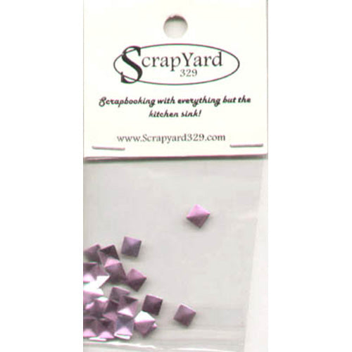 Small Pink Square Metal Embellishments - Scrap Yard 329 image 0
