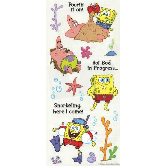 SpongeBob Beach Vacation Sticker, Sandylion image 0