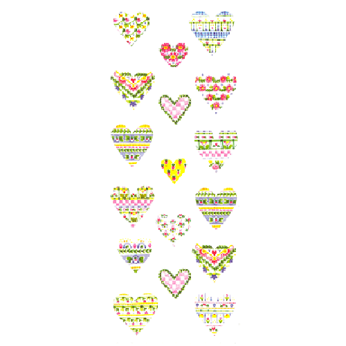 Garden Hearts Sticker - PrintWorks image 0