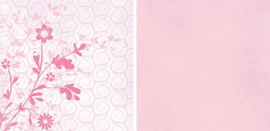 Vines and Flowers Double-Sided Paper/Rose Colored Glasses Collection- G.C.D. image 0