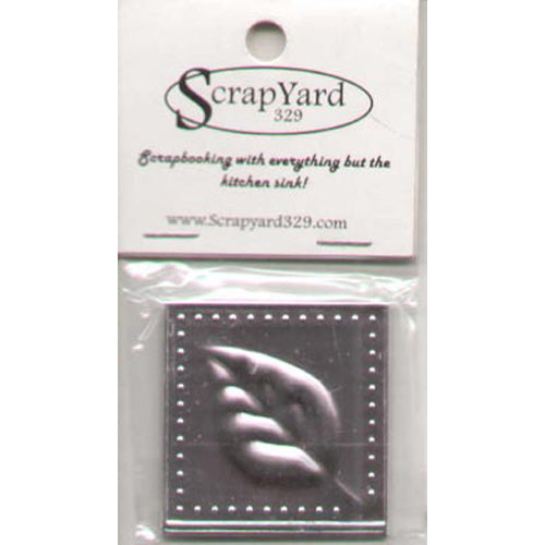 Silver Leaf Embossed Tins Squares (4 pack) / Scrap Yard 329 image 0