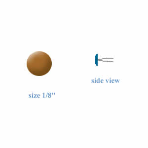 Small Raw Umber Brads (25 pak) - Carolees Creations/Adornit image 0