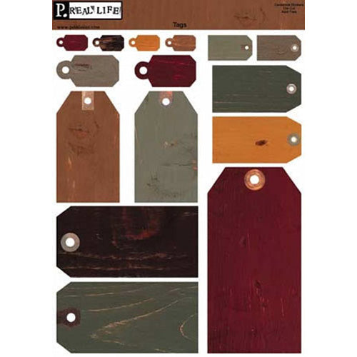 Wood Look Tags Cardstock Stickers - Pebbles Inc. image 0