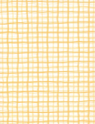 8 1/2 X 11 Golden Yellow Plaid on White Paper image 0