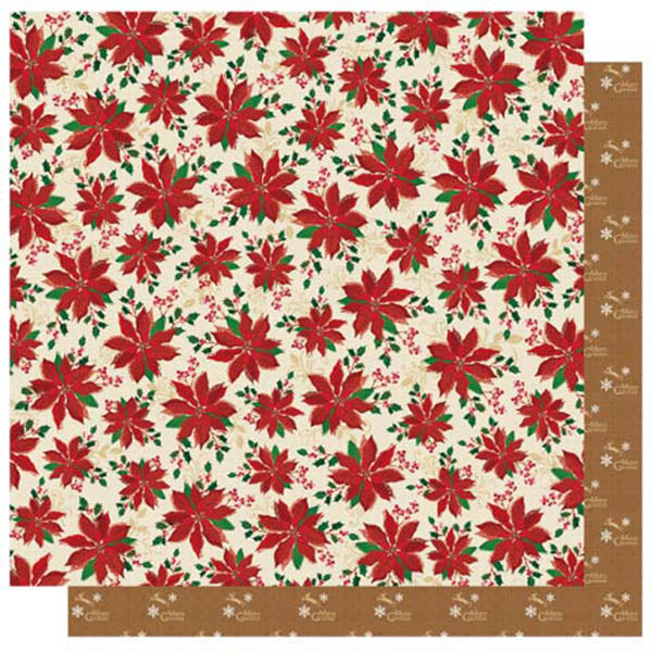 Poinsettia Glitter Paper - Best Creation image 0