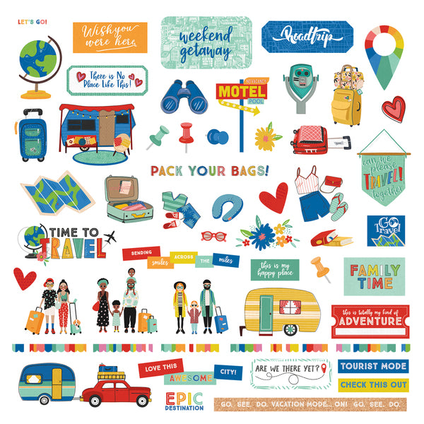 Time To Travel 12 x 12 Element Sticker - PhotoPlay image 0