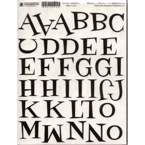 Fish Lovers Mega Alphabet Stickers by Boxer Scrapbook image 0
