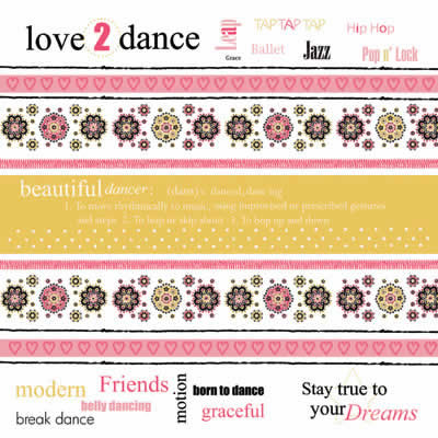 Love 2 Dance Paper - Carolees Creations/Adornit image 0