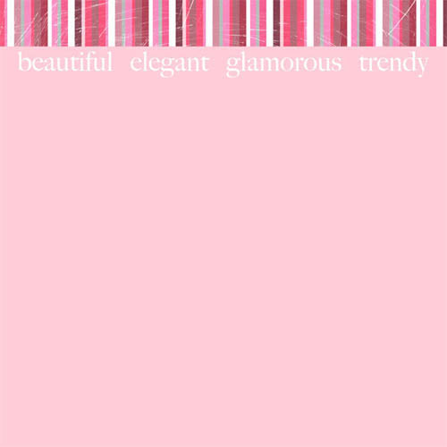 Beautiful Words Paper - Scrapbook Customs image 0