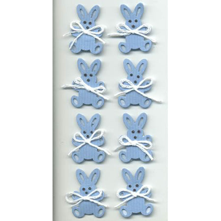 Bunnies 3-D Essentials Sticker, SandyLion image 0
