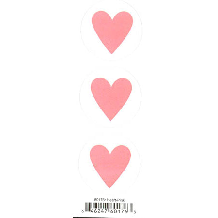 Duplicates Heart/Pink Sticker - Pebbles Inc. image 0