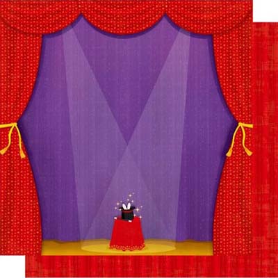 I Love Magic Double-Sided Glitter Paper/Magic Show Collection - Best Creation Inc image 0
