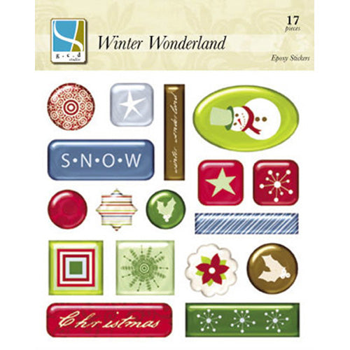 Winter Wonderland Epoxy Stickers - G.C.D. Studios image 0