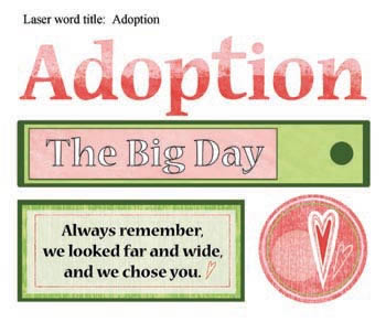 Adoption Girl Laser Die Cut - Carolees Creations/Adornit image 0