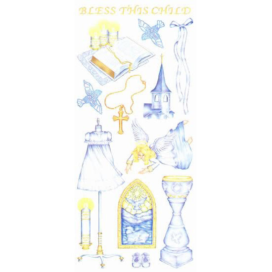 Baptism Sticker, SandyLion image 0